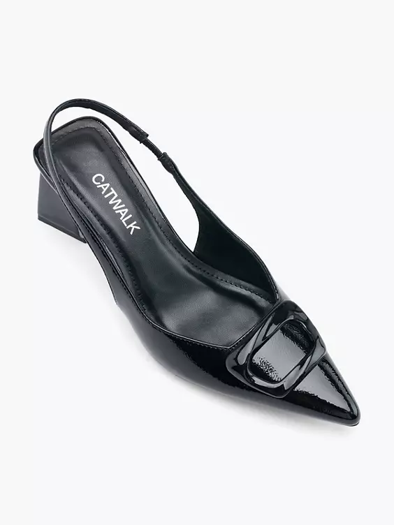 Catwalk Slingpumps in schwarz