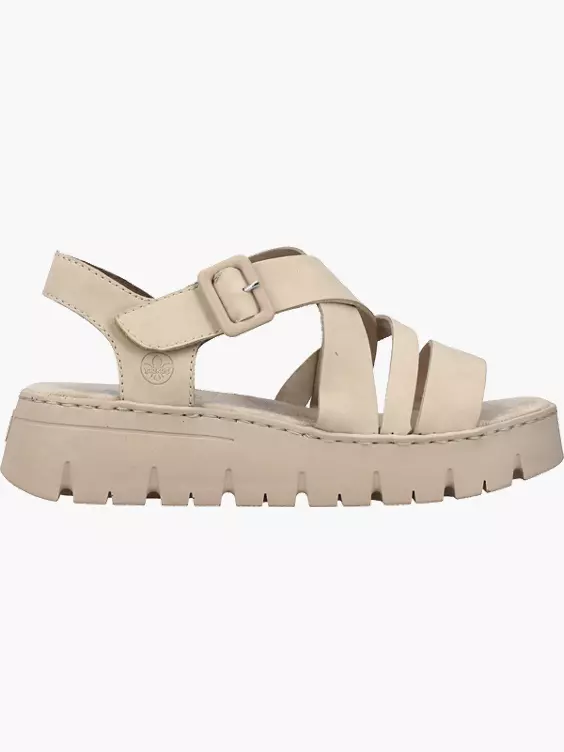 Rieker Damen Riemchensandalen in beige