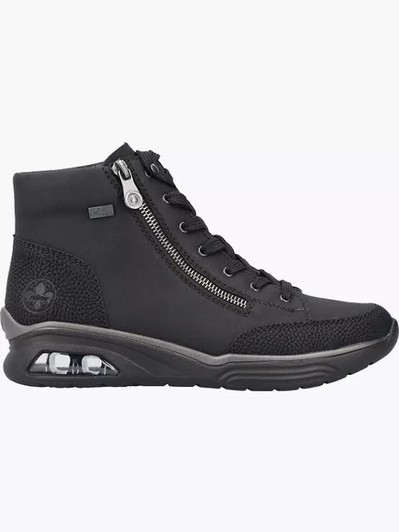 Damen Schnürstiefel in schwarz
