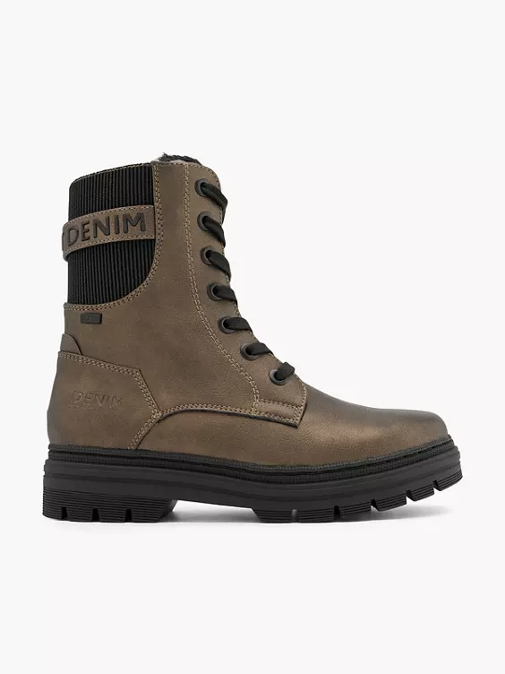 TOM TAILOR Schnürboots in gold