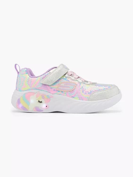 Skechers Sneaker UNICORN DANCER - mit Licht in grau