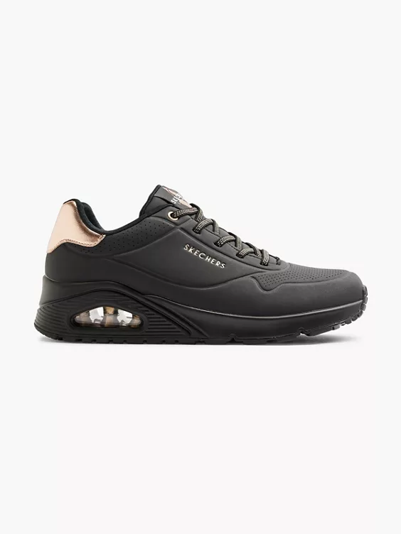 Skechers Chunky Sneaker UNO - SHIMMER AWAY in schwarz