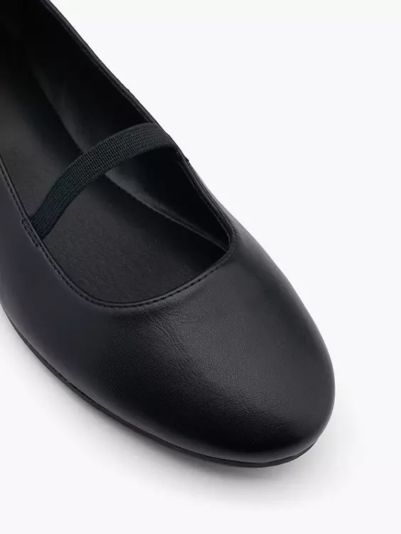 Graceland Riemchenballerina in schwarz