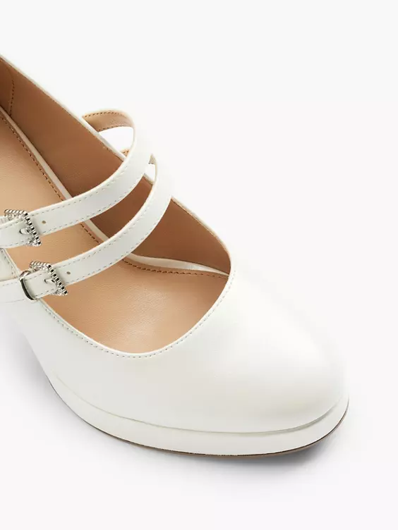 Catwalk Mary Jane Pumps in weiß