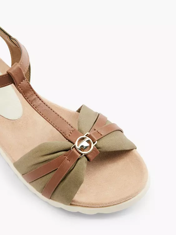 TOM TAILOR Sandale in beige