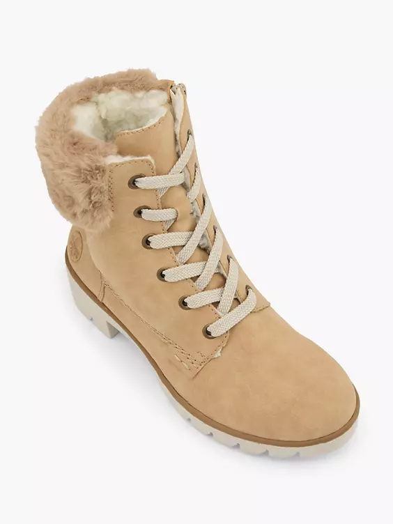 Rieker Schnürstiefelette in beige