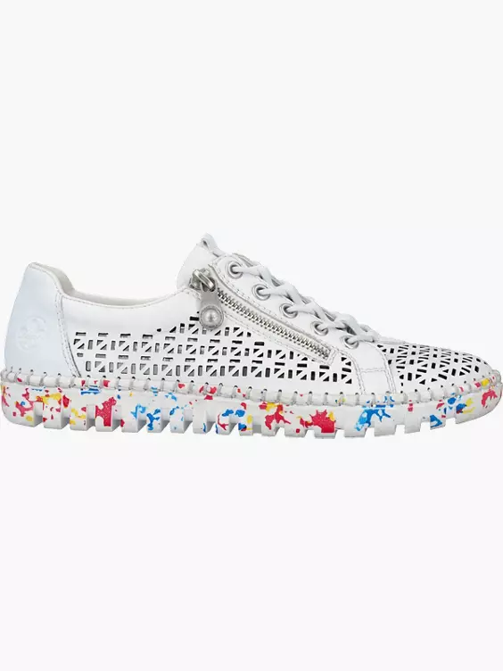 Rieker Damen Slipper in weiß