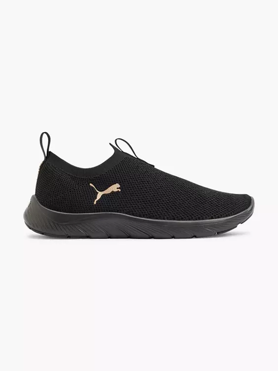 PUMA Slip On Sneaker SOFTRIDE REMI SLIP-ON KNIT in schwarz