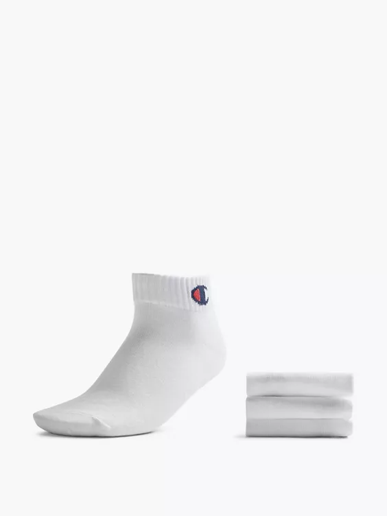 Champion 3er Pack Sneakersocken in weiß