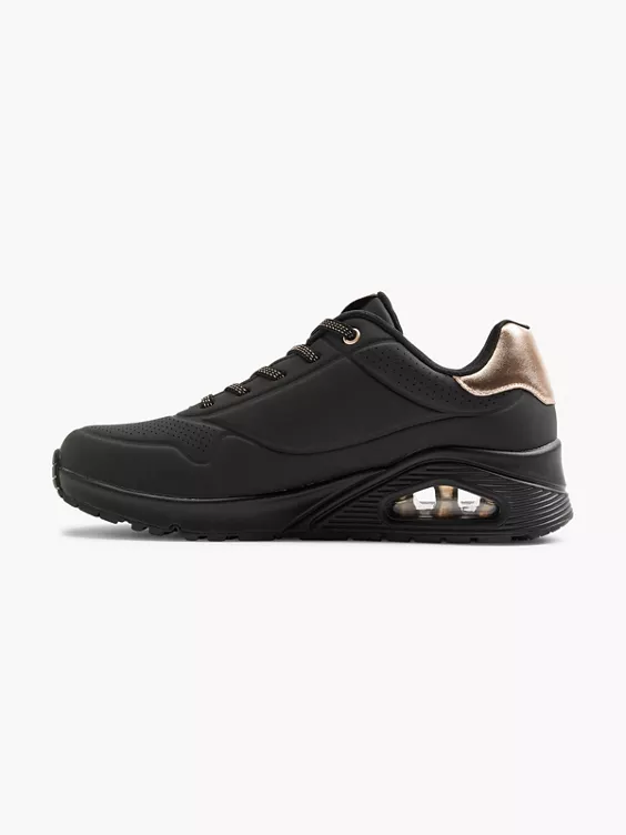 Skechers Chunky Sneaker UNO - SHIMMER AWAY in schwarz