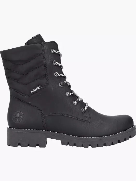 Rieker Damen Biker Boots in schwarz