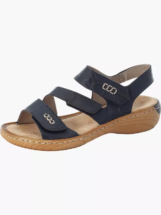 Rieker Damen Riemchensandalen in blau