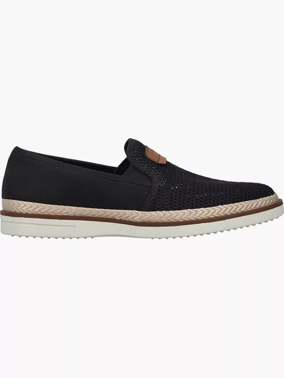 Rieker Herren Slipper in schwarz