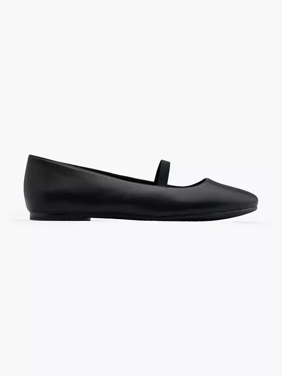 Graceland Riemchenballerina in schwarz