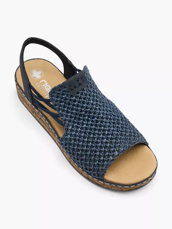 Rieker Keilsandalette in blau