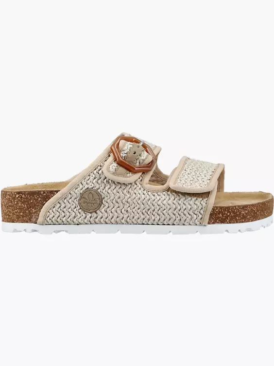 Rieker Damen Pantoletten in beige