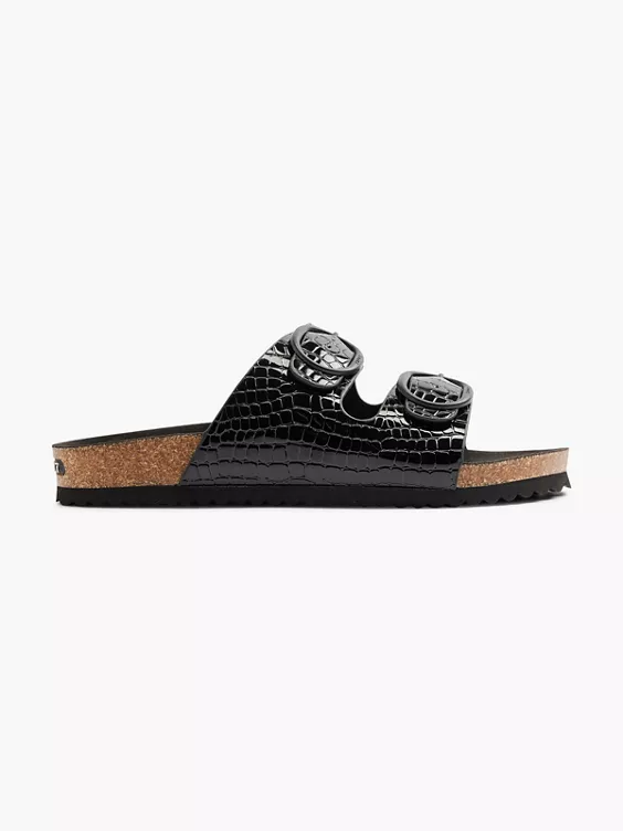 ESPRIT Pantolette in schwarz