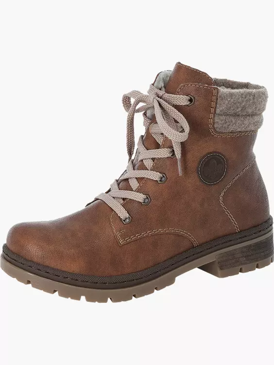 Rieker Damen Schnürstiefel in braun