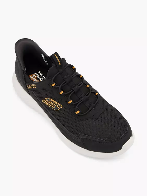 Skechers Slip On Sneaker BOUNDER SWIFT FIT in schwarz