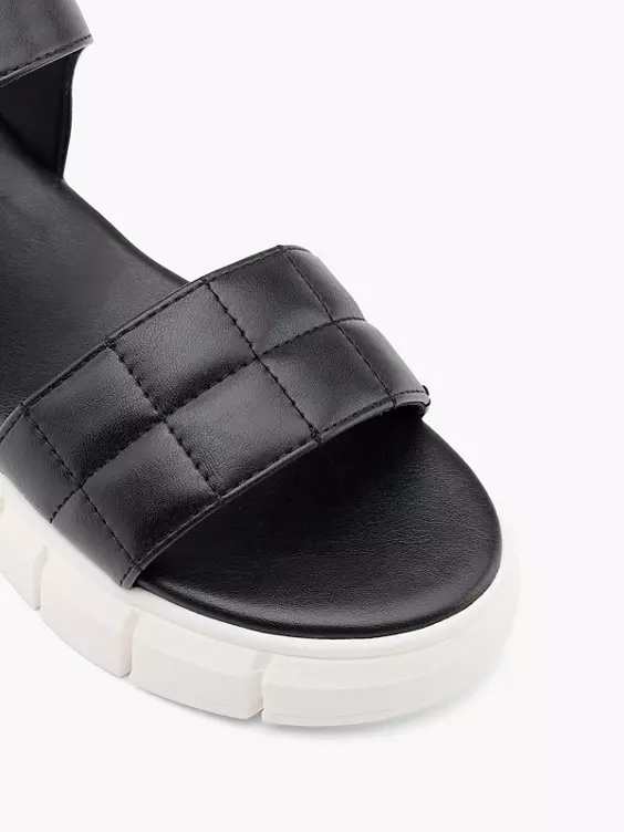Graceland Sandale in schwarz