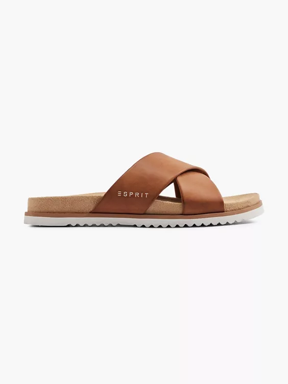 ESPRIT Pantolette in cognac
