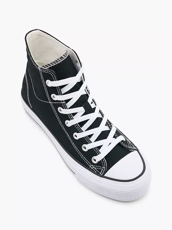 Vty Hoher Sneaker in schwarz