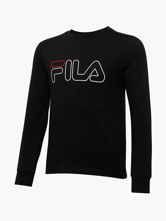 FILA Longsleeve in schwarz