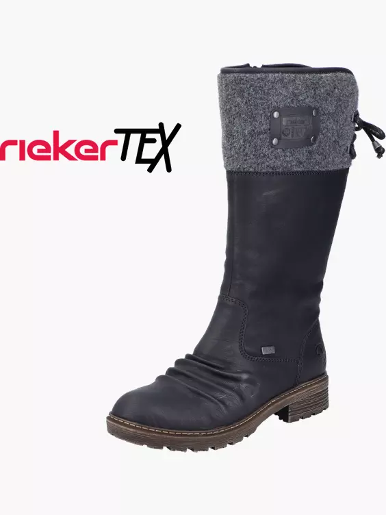 Rieker Damen Hochschaftstiefel in schwarz