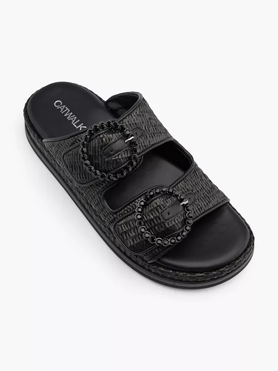 Catwalk Pantolette in schwarz