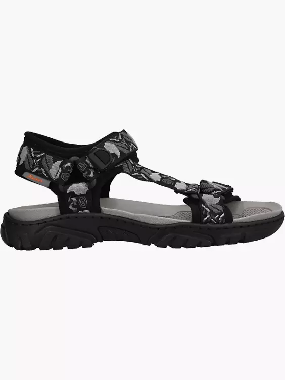 Rieker Herren Trekkingsandalen in schwarz