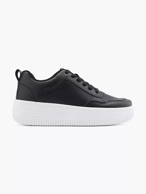 Graceland Platform Sneaker in schwarz