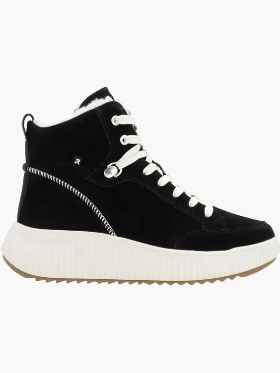 Damen Schnürstiefel in schwarz
