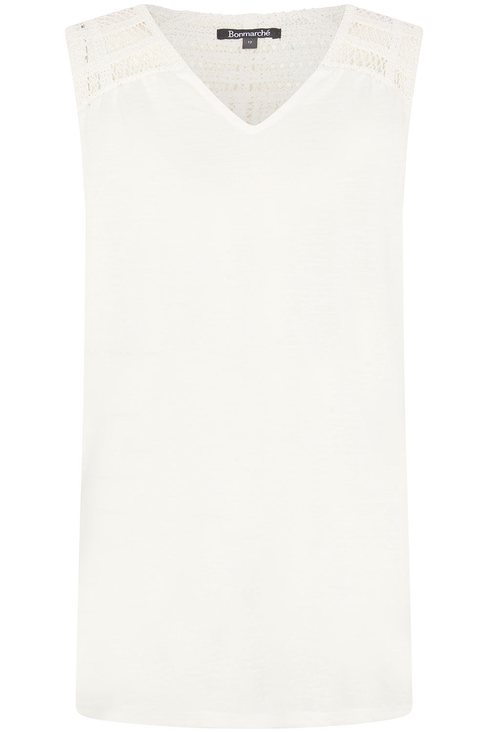 Sleeveless Crochet Jersey Vest