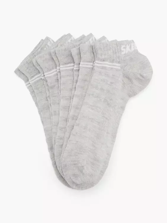 Skechers 5er Pack Sneakersocken in grau