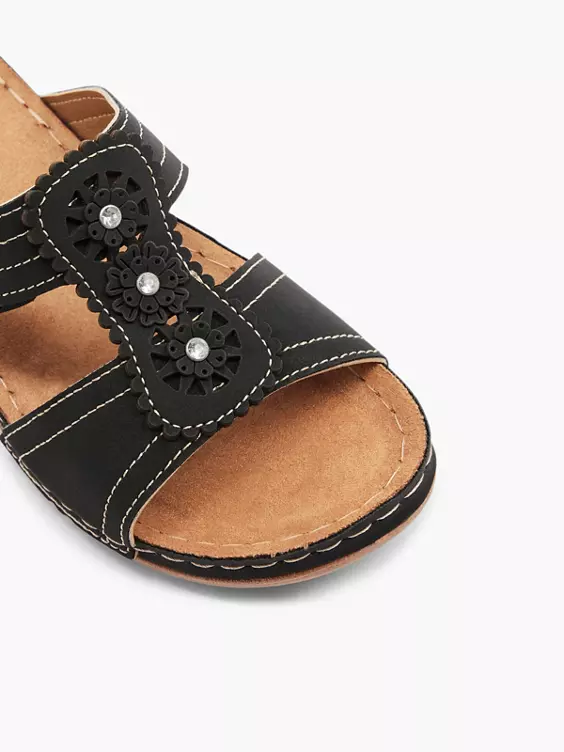 Easy Street Komfort Pantolette in schwarz