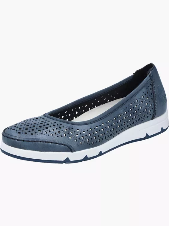 Rieker Damen Ballerinas in blau