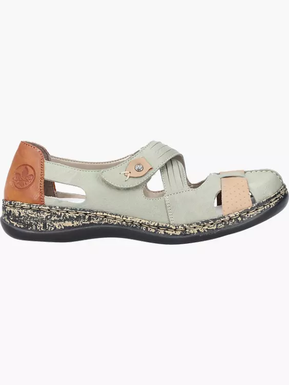 Rieker Damen Ballerinas in grün