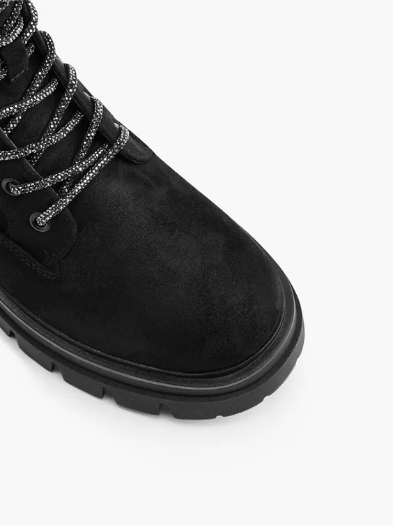 Catwalk Schnürboots in schwarz