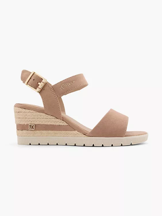 s.Oliver Keilsandalette in rosa
