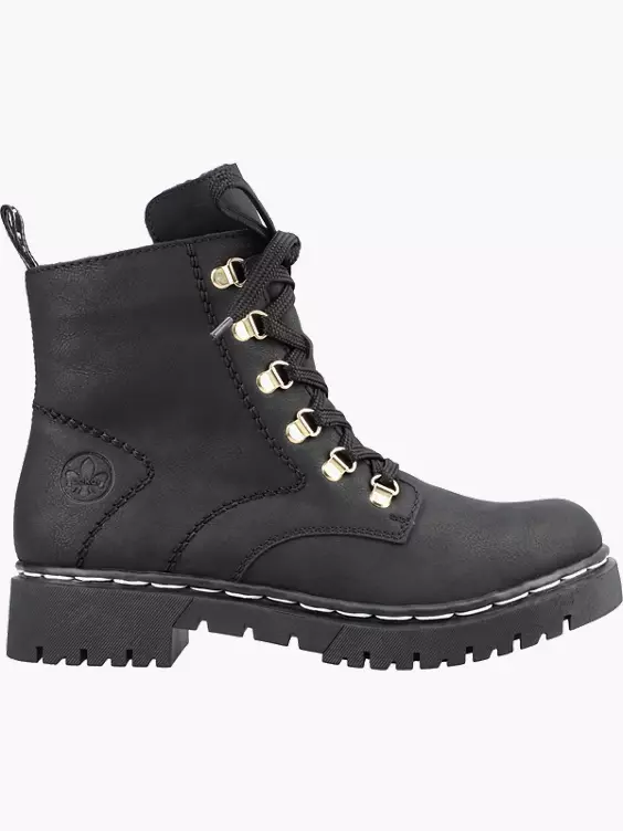 Rieker Damen Biker Boots in schwarz