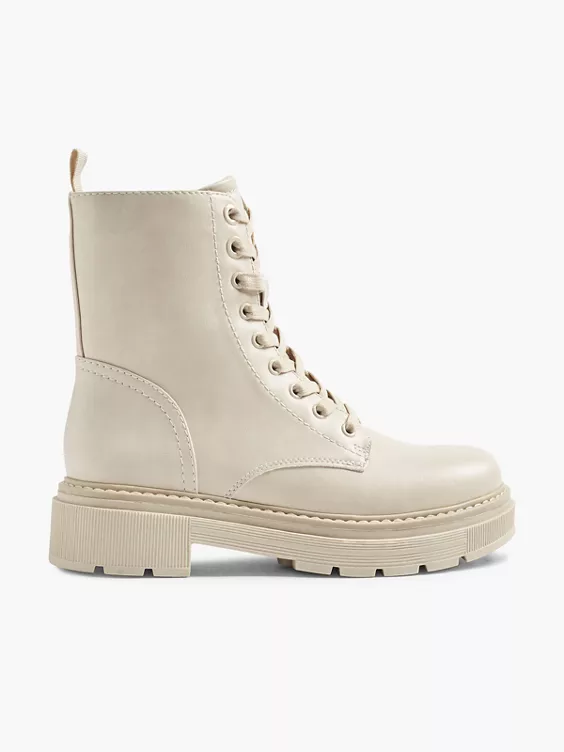 Graceland Schnürboots in beige