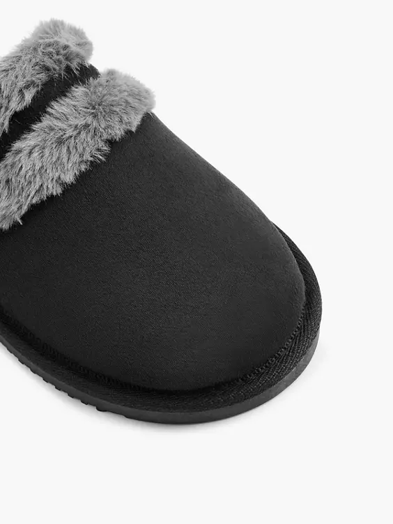 ESPRIT Pantoffel in schwarz