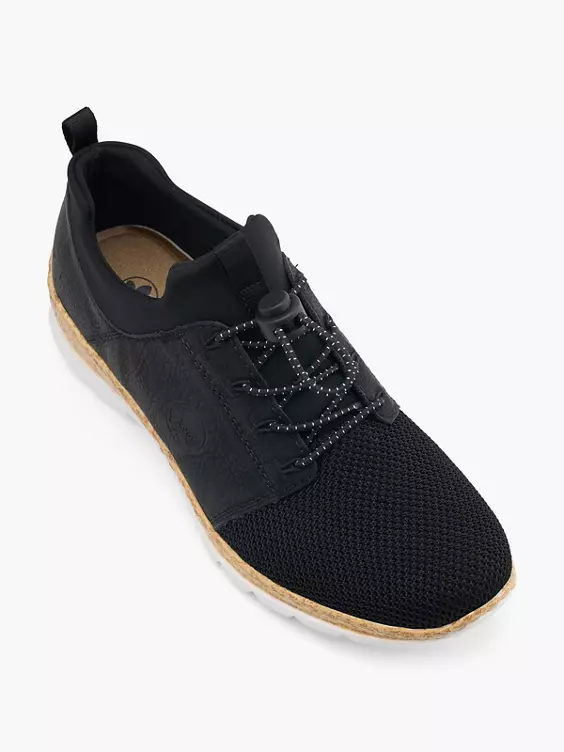 Rieker Slip On Sneaker in schwarz