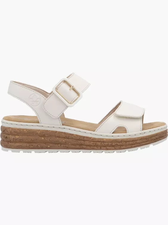 Rieker Damen Keilsandaletten in beige