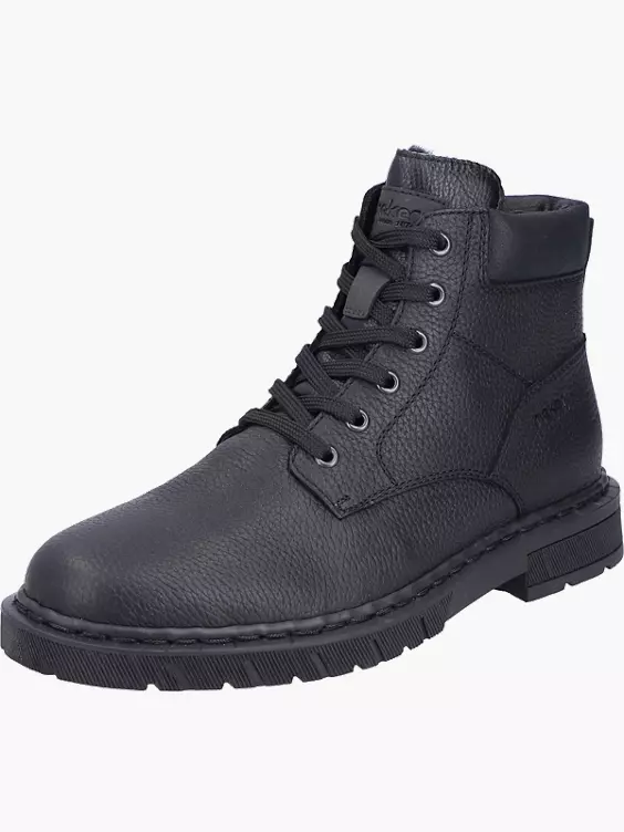 Rieker Herren Schnürstiefel in schwarz