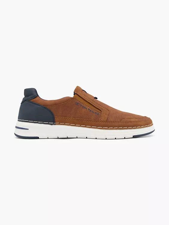 TOM TAILOR Slipper in cognac
