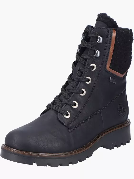Rieker Damen Biker Boots in schwarz