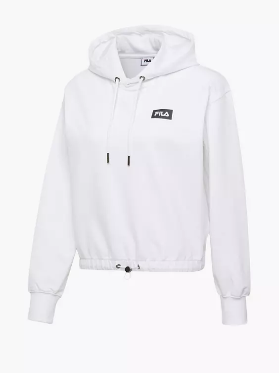 FILA Crop Hoodie in weiß