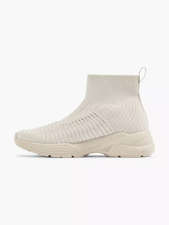 Venice Hoher Chunky Sneaker in beige