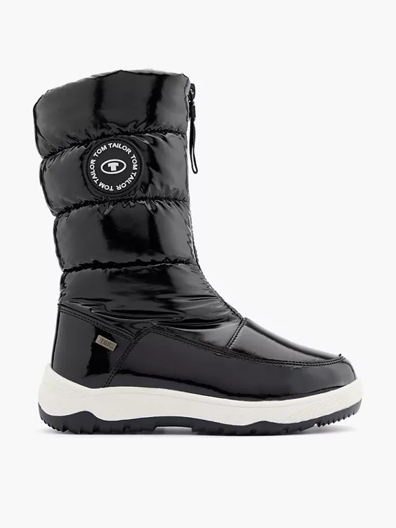TOM TAILOR Schneeboots in schwarz